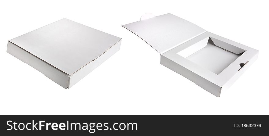 Blue, cream and other pastel coloured boxes on a white background. Blue, cream and other pastel coloured boxes on a white background