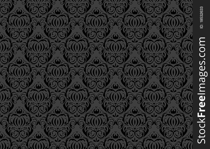 Background with ornament, Seamless patterns