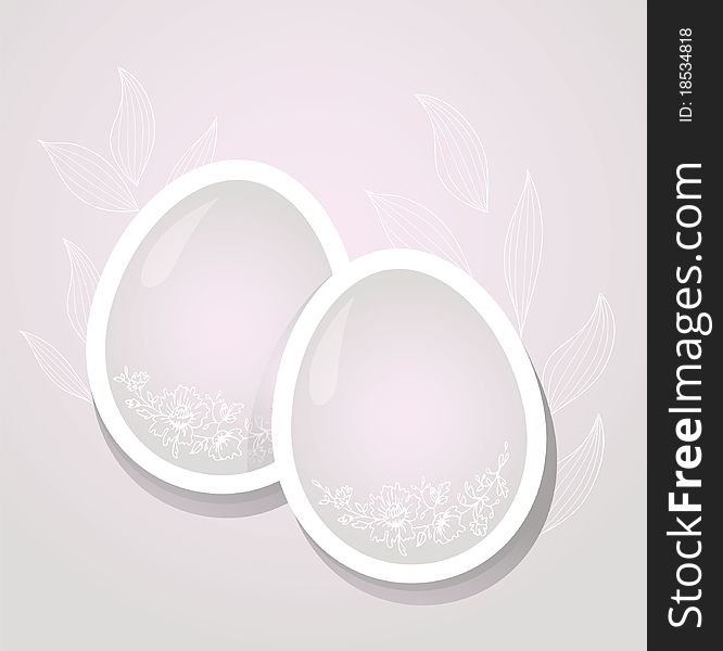 Vector illustration of Egg frame background