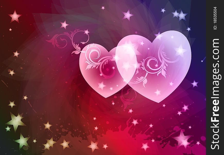 Beautiful heart, symbol of valentine's day,. Beautiful heart, symbol of valentine's day,