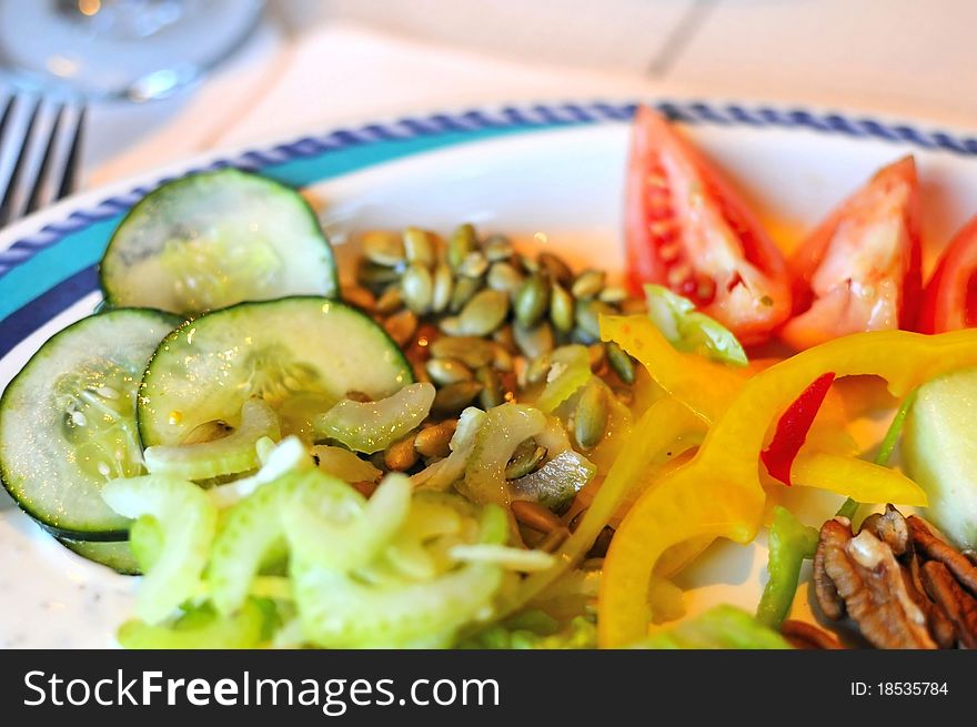 Mixed Vegetable And Salad Cuisine