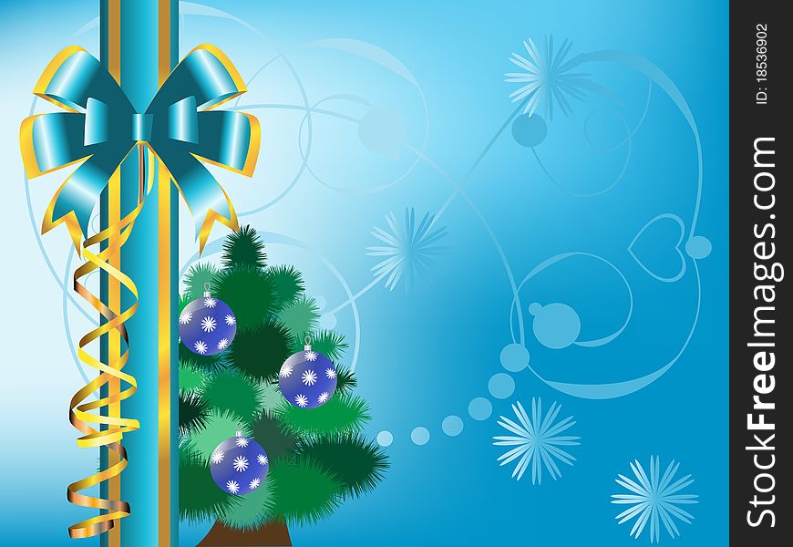 New Year tree, background