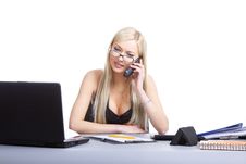 Business Woman Call Stock Photos