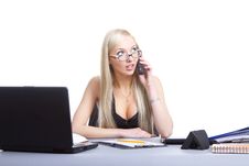Business Woman Call Stock Photos Business Woman Call Stock Photos