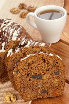Dark Fruitcake Stock Image Dark Fruitcake Stock Image