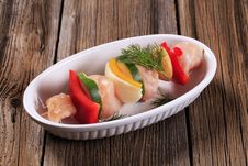 Raw Chicken Shish Kebab Stock Photos Raw Chicken Shish Kebab Stock Photos
