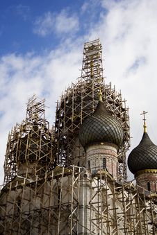 Church Under Reconstruction Royalty Free Stock Images Church Under Reconstruction Royalty Free Stock Images