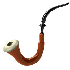 3d Brown Pipe Stock Photo