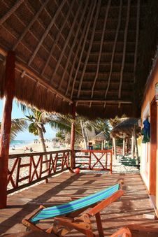 Cancun Bay Beach In Mexico Stock Photos