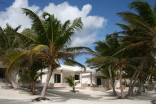 Luxurious Holiday Resort In Tulum Beach - Mexico Stock Photo