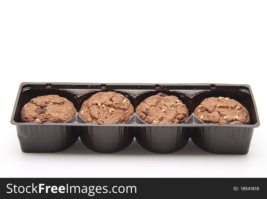 Round cookies in the packaging