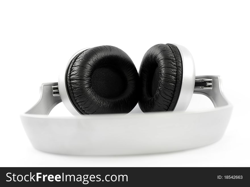 A headphone on white background