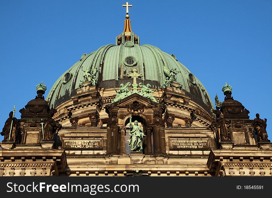 Dome of Berlin Dom Cathedral, Germany.