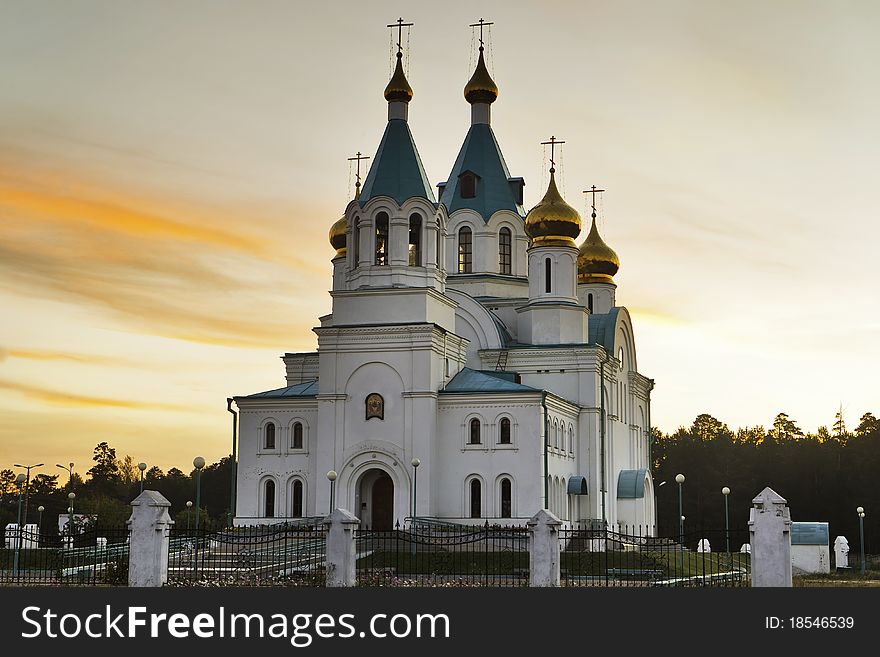 Russian Orthodox Church early in the morning
