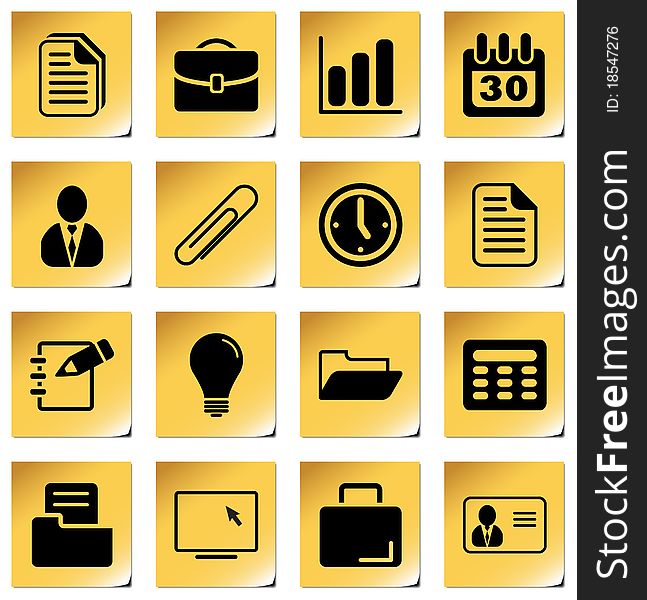 Office and business - professional icons for your website, application, or presentation. Office and business - professional icons for your website, application, or presentation