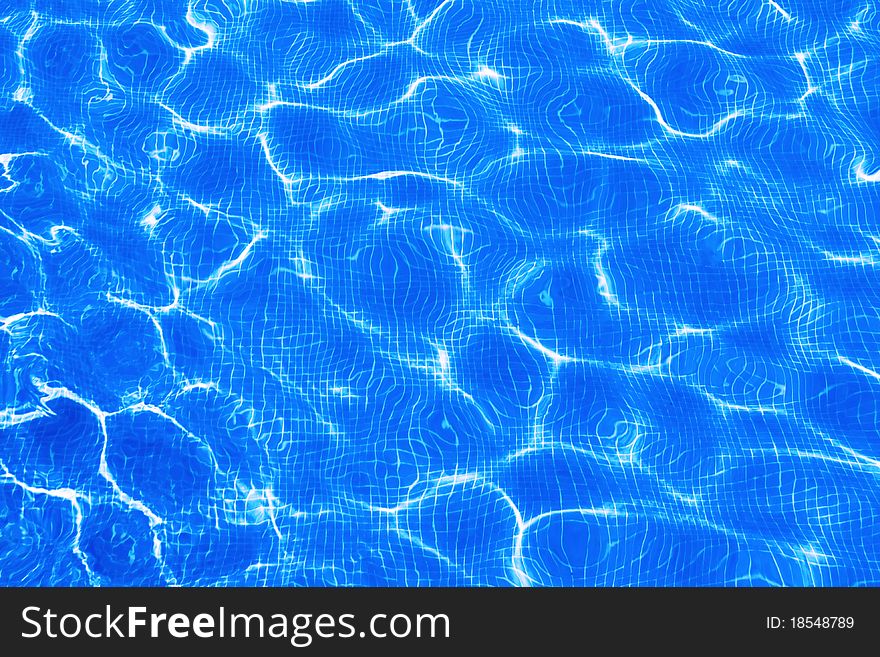 Patterns of clear pool water. Patterns of clear pool water