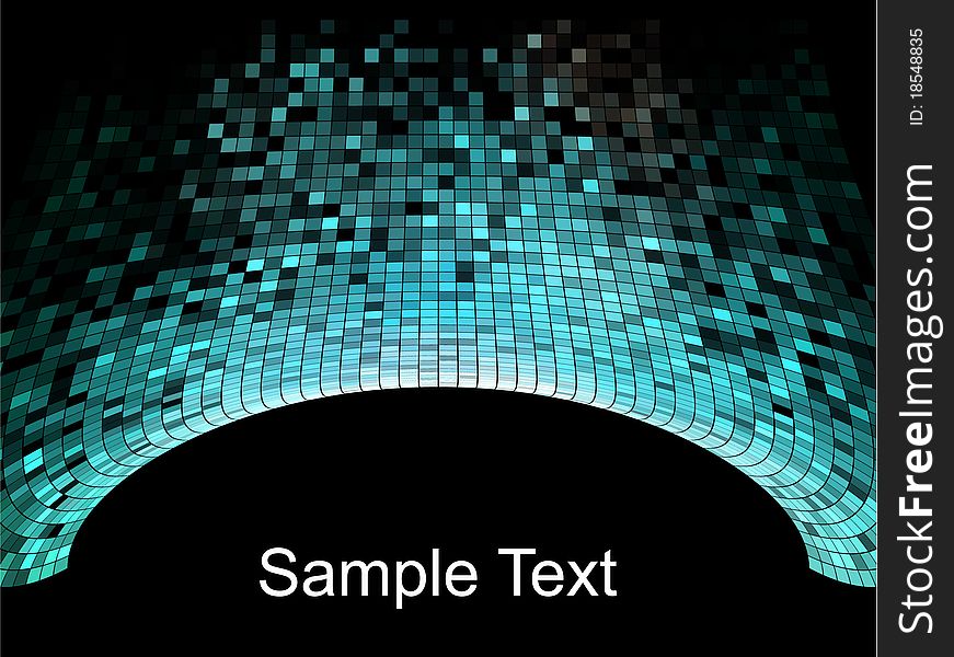 Abstract square pixel mosaic background