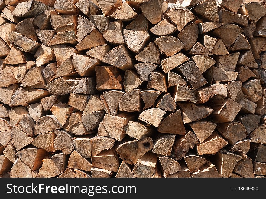 The stack of a logs. The stack of a logs