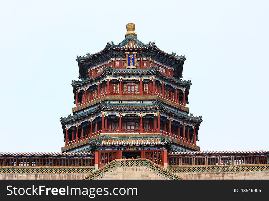 The foxiangge of Summer Palace,beijing ,china.