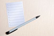 Paper And Pen Royalty Free Stock Photos Paper And Pen Royalty Free Stock Photos