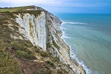 Seaside Cliffs. Beautiful Landscape In The Summer. Royalty Free Stock Image Seaside Cliffs. Beautiful Landscape In The Summer. Royalty Free Stock Image