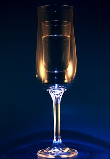 Glass Of Champagne Royalty Free Stock Photography