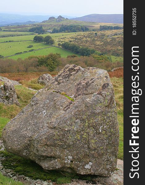 View towards Hound Tor, Dartmoor