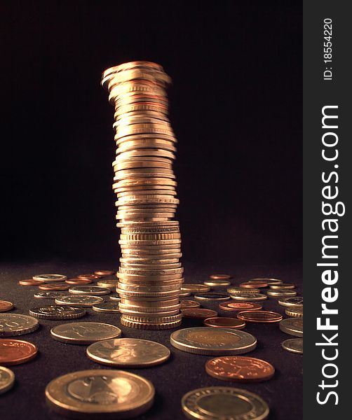 Vibrating Column Of Coins