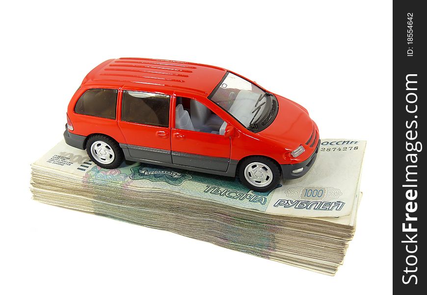 A Toy Car Is A Pack Of Russian Money,