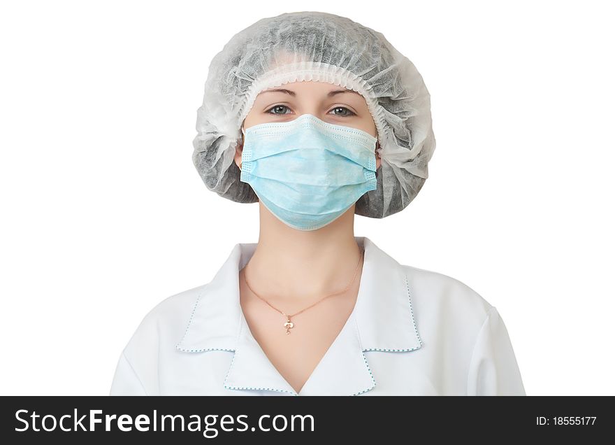 Nurse on a white background