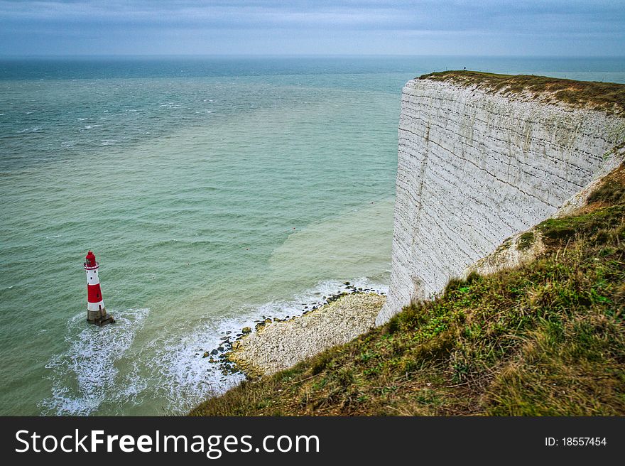 Seaside cliffs. Beautiful landscape in the summer day.