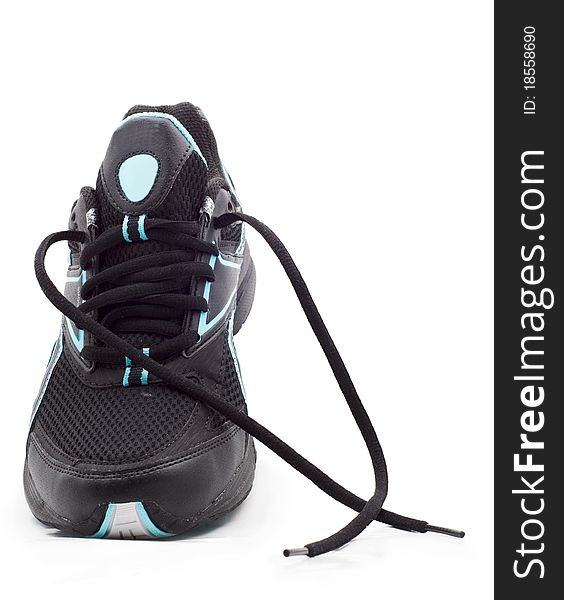 Athletic shoes on white background, sneakers. Athletic shoes on white background, sneakers