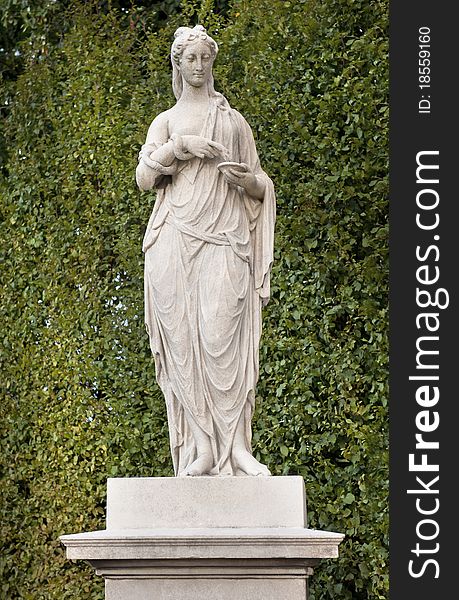 The Statue of Hygenia on the Great Parterre, Schonbrunn Palace