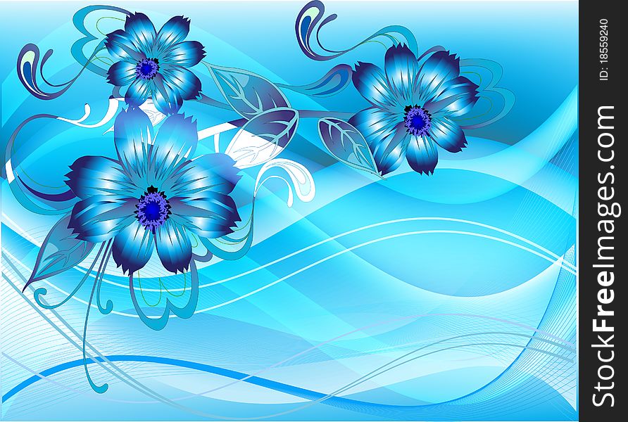 Summer blue abstract background with colors. Summer blue abstract background with colors