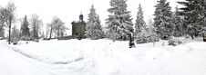 Panorama Of Winter Wonderland Royalty Free Stock Photo