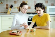 Eating Couple Stock Images Eating Couple Stock Images