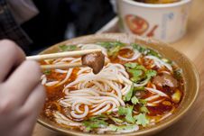Braised Pork Intestines Noodles From China Royalty Free Stock Images Braised Pork Intestines Noodles From China Royalty Free Stock Images