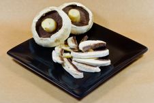 Mushrooms On A Plate Royalty Free Stock Image Mushrooms On A Plate Royalty Free Stock Image