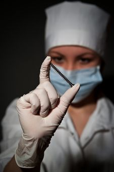Surgeon Holding Nail For Osteosynthesis Stock Images Surgeon Holding Nail For Osteosynthesis Stock Images