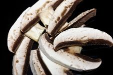 Sliced Mushrooms Stock Photography Sliced Mushrooms Stock Photography
