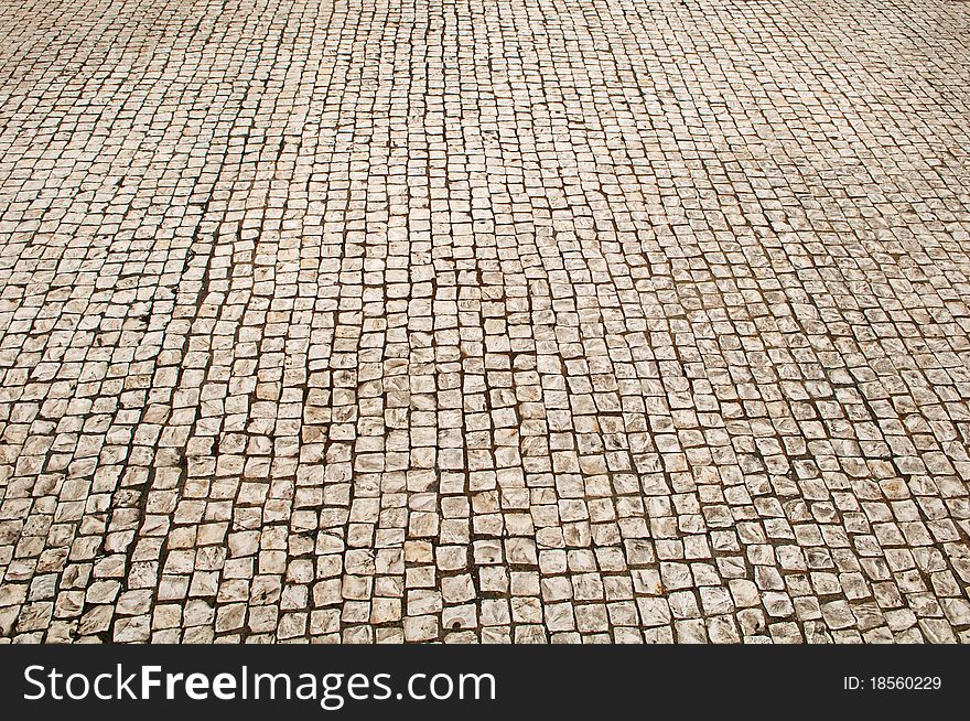 Brown Small Brick floor perspective