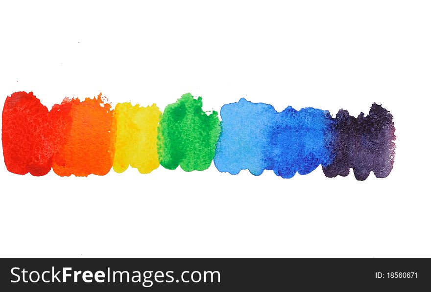 An image of a row of bright colors. An image of a row of bright colors