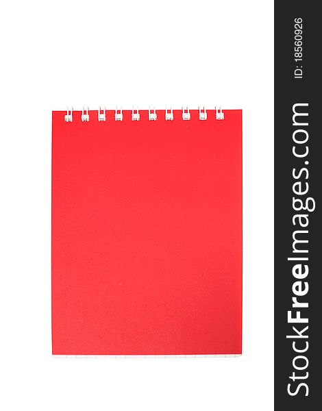 An image of notebook on white background. An image of notebook on white background