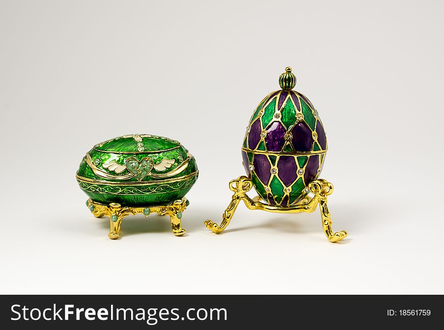 Two Decorative Eggs