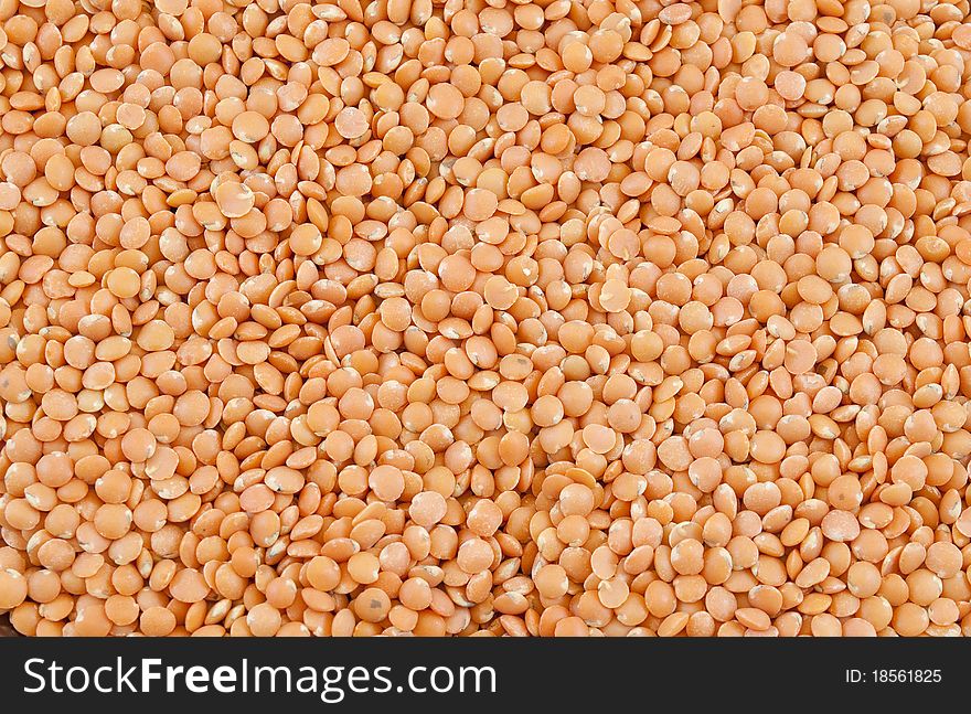 Red turkish lentils macro photography background