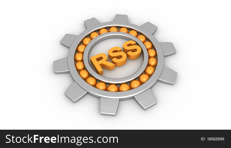 RSS Concept in 3D style