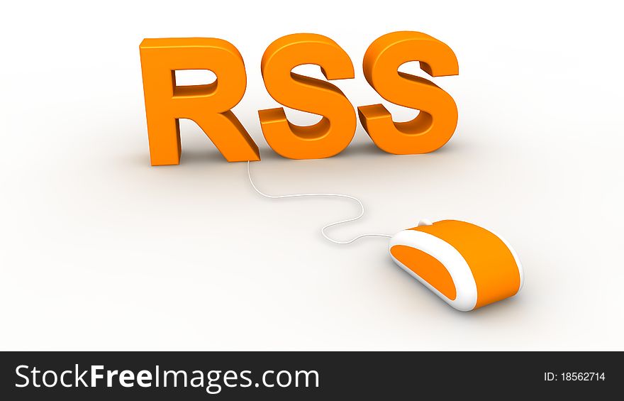 RSS Concept in 3D style