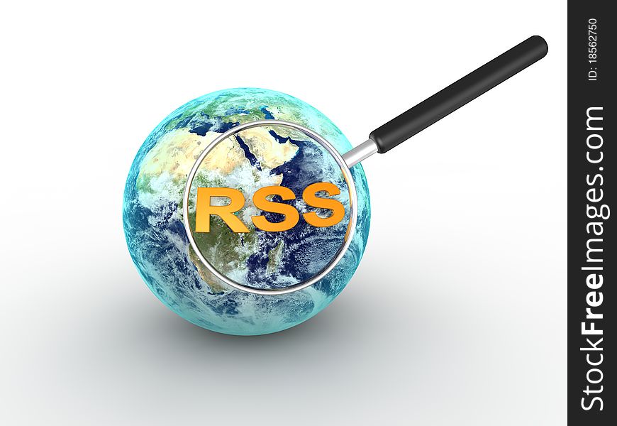 RSS Concept in 3D style