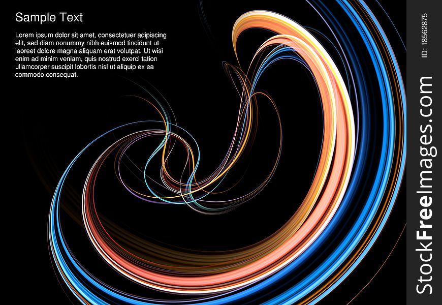 Dynamic interplay of lines on the subject of modern technologies, communications, progress, motion, flexibility and speed. Dynamic interplay of lines on the subject of modern technologies, communications, progress, motion, flexibility and speed