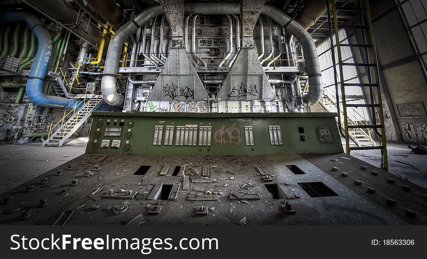 Taking place behind the operating panel at this abandoned factor. The operator that did his job here before the crisis enjoyed this magnificent overview each and every day. Taking place behind the operating panel at this abandoned factor. The operator that did his job here before the crisis enjoyed this magnificent overview each and every day.